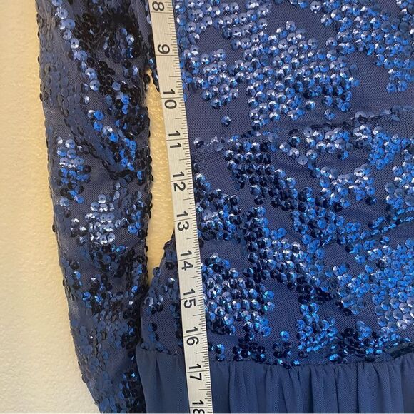 WEISSMAN Dance Costume acro blue jumpsuit unitard Sweet Nothing 7676 child LC - Picture 11 of 15